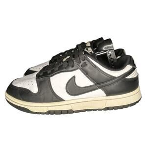 Mens Nike Dunk Low Retro DD1391-100 Leather Athletic Sneaker Shoes Size 8 Black